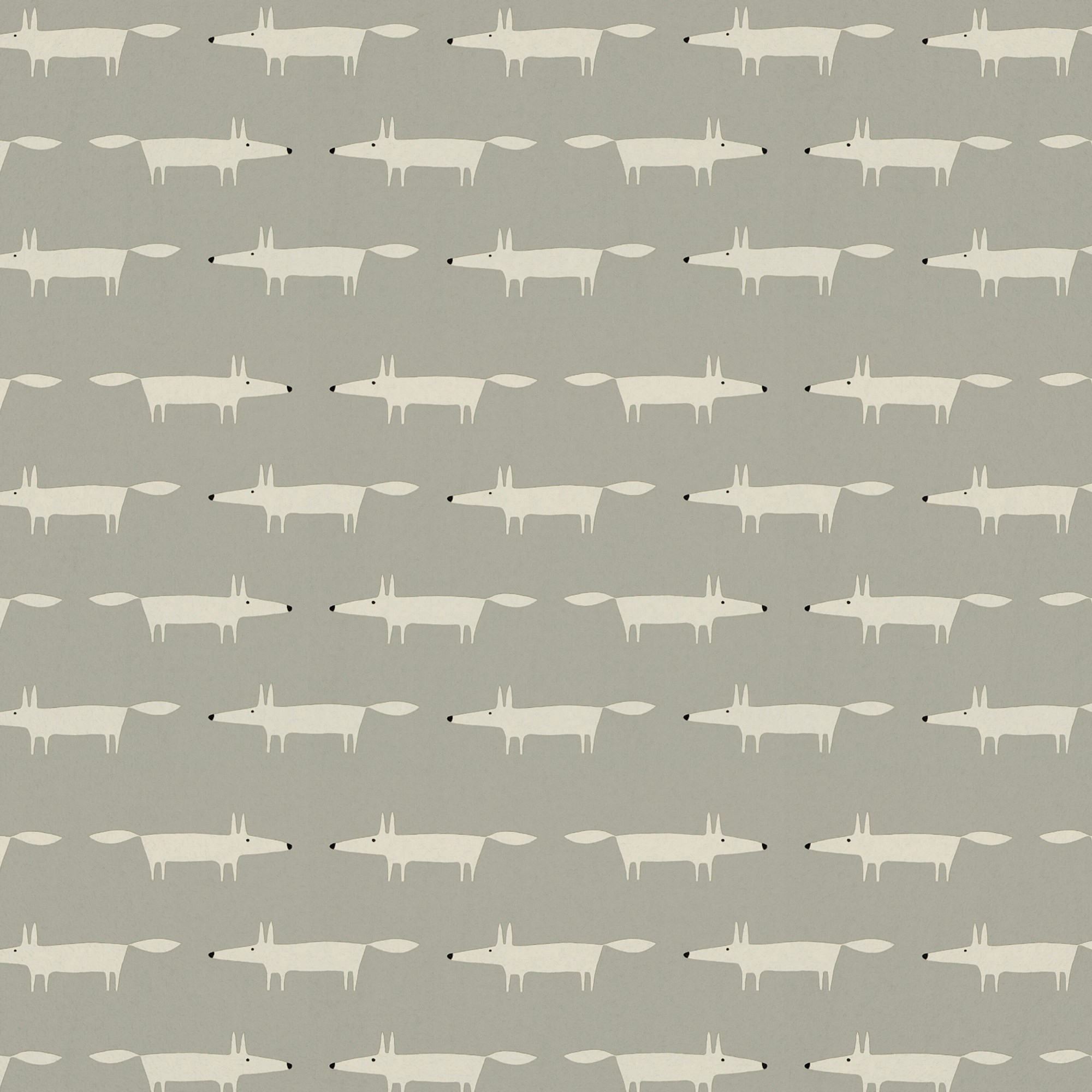 Little Fox Wallpaper 112263 By Scion In Silver Grey